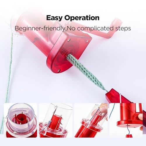 OOHYEE Upgraded iCord Knitting Machine,Hand Cranked i-Cord Knitter Maker, Rope Knitting Mill with Ceiling Style, Professional Braiding Machine for Yarn Rope DIY Weaving Artifact(LPKM-02)