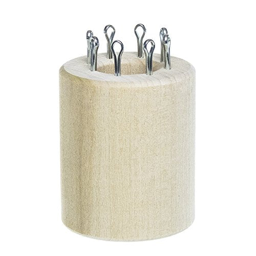 Paracord Planet Removable 4-Pin, 6-Pin, and 8-Pin Polar Wooden Double-Sided Paracord Knitting Spools – Create Consistent Paracord Weaves – Perfect for Micro, Nano, Type II and Type III Paracord - size: Medium