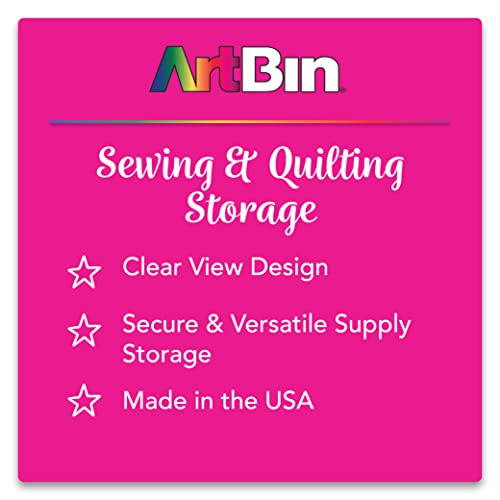 ArtBin 8156AB Large Bobbin Box, Sewing Bobbin Organizer, [1] Plastic Storage Case, Clear (Pack of 6) - size: Large (Pack of 6)