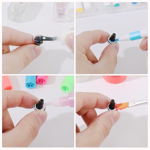 MUCUNNIA 100PCS 12mm Moon Safety Eyes for Crocheting with Washers Clear Safety Eyes for Amigurumi 3D Moon Crochet Eyes Doll Eyes for Animals Teddy Bear Crochet Toy Christmas Decorations - size: 12mm