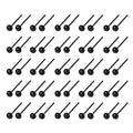 200 Pcs Tiny Glass Eyes Mini Black Eyes Craft Eyes for Wool Felting Crafts 4mm - size: 4mm