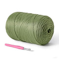 800g T-Shirt Crochet Yarn for Crocheting Crafts/Bags/Basket/Coaster,Hand Knitting Tshirt Yarn for Crochet,228yds T Shirt Yarns with High Elastic Thick Yarns Polyester Fabric（Avocado Green） - color: Avocado Green