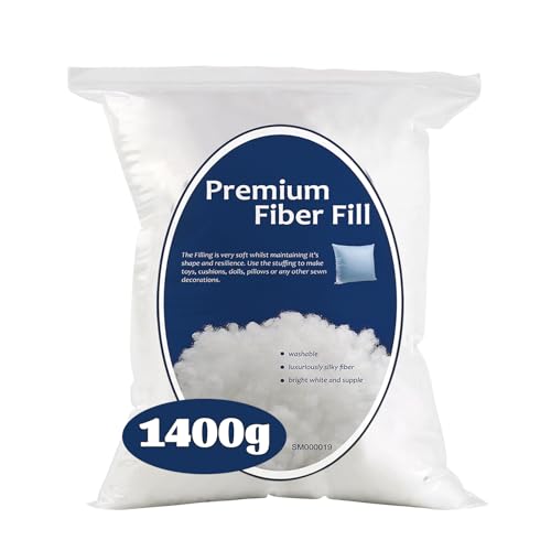 Bupete 3lb/49oz Polyfill Stuffing, (1.8oz~4.18lb) Pillow Stuffing | Pillow Filling Stuffing for Couch Pillows, Stuffing for Pillows, Fiber Filling Stuffing, Polyester Fiberfill Stuffing - color: White 48oz