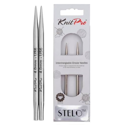 KnitPro Stelo Lace Interchangeable Tips 4" (10cm) | US Size 6 (4mm) - size: US Size 6 (4mm)