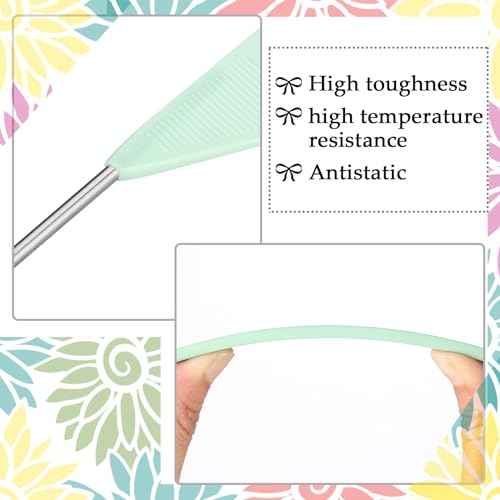Patelai 30 Pcs Rat Tail Steel Combs Fine Tooth Bulk,Macaron Color | Long Steel Pin Pintail Bulk for Salon Hair Stylists ,Hair Teasing Fine Tooth Comb for Women,Teasing Detangling Tools - color: Macaron Color