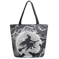 Chic Funny Cute Pattern Big Handle Extra Large Shoulder Tote Bag for Beach Travel Weekender Gym Grocery Shopping - style: Witch
