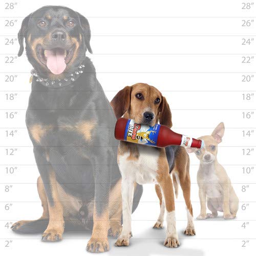 SILLY SQUEAKERS Tuffy 2 Pack Beer Bottle Dog Toy: Squeaky Dog Toy, Washable and Floats, Vinyl - color: 2PK Brown Deers Bite Beer Bottle