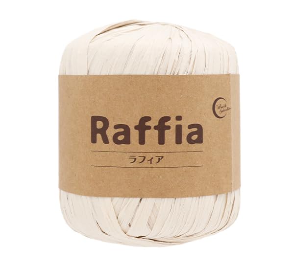 ユザワヤ(Yuzawaya) Raffia Tape Yarn, 100% Rayon, 1 Skein (40g), 52 Yards (48m), Color 116-15 - World Festa - color: Color 116-15