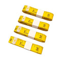 4 Pack Soft Tape Measure Double Scale 120-inch/300cm, Fabric Craft Tape Measure & Medical Body Measurement, Sewing Flexible Vinyl Ruler & Measuring Tape for Body Weight Loss (White) (Yellow) - color: Yellow