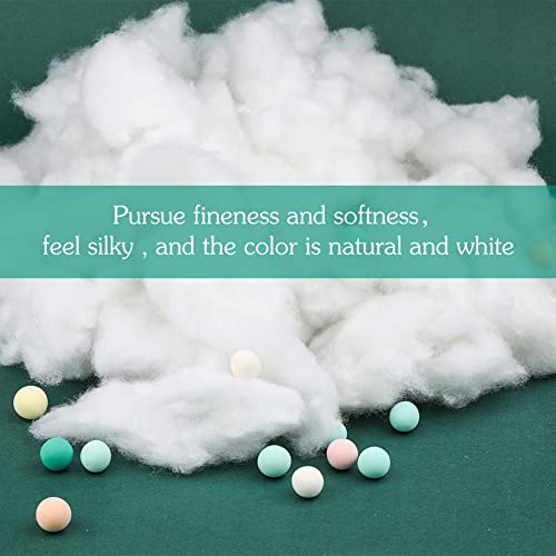 Bupete 28.2oz/800g Polyfill Stuffing, (1.8oz~4.18lb) Pillow Stuffing | Pillow Filling Stuffing for Couch Pillows, Stuffing for Pillows, Fiber Filling Stuffing, Polyester Fiberfill Stuffing - color: White B