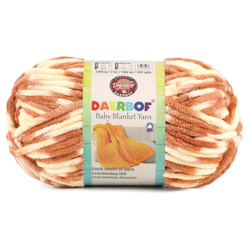 #6 Super Bulky Blanket Yarn for Crocheting - Chunky Chenille Yarn | 1 Skeins(Each 7.05oz/200g, 142yds/130m), Soft Plush Thick Yarn for Knitting Crocheting Quick Blankets Amigurumi Projects - color: Canyon