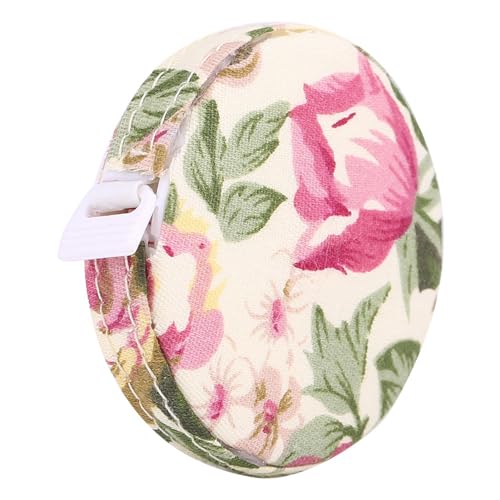 Accurate Tape Measure Tapeline Body Fitness Measuring Body Tailor Sewing Craft Cloth Measuring Tape 60 Inch/1.5M Dual Sided Retractable Ruler (Rural Rose)