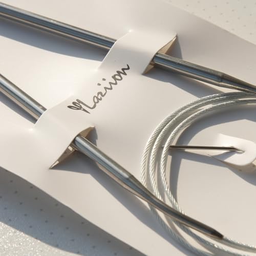 YLaziion Circular Knitting Needles Size 7 (4.5mm) 32 Inch Stainless Steel | US 7 Metal Needles, Seamless Smooth Circle Knit Needles for Magic Loop Lace, 81cm - size: US 7 - 32" / 81CM (4.5mm)