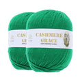 100% Pure Natural Merino Wool Yarn (4ply) - Each Ball 3.5 OZ/Approximately 320 Yards - Hand-Knitting/Crochet/Knitting - Soft and Non-irritating [2 Ball Set] (Green) - color: Green