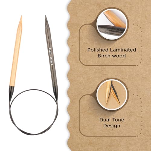 Knitter’s Pride Day & Nite Fixed Circular Needle 16""(40cm) - US 11(8mm) - size: 8.00mm