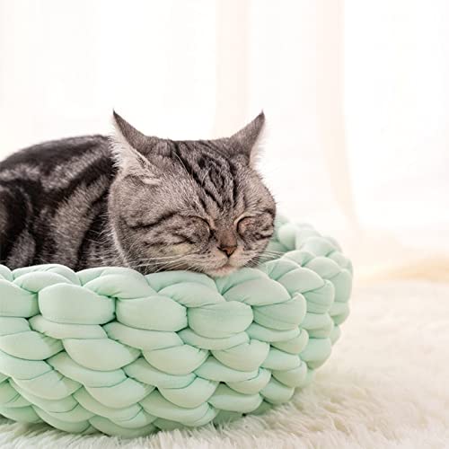 Moon Waves Chunky Yarn for Arm Knitting Crochet Making Blanket Pets House(Light Green) - color: Light Green