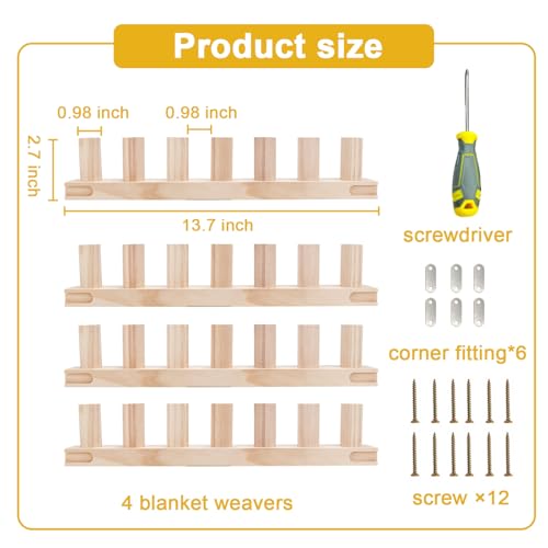 55'' Chunky Yarn Blanket Loom for Knitting Thick Yarn Projetcs: Adjustable Size Hand Knitting Kit, Easy Operation for Cozy Handmade Blankets, Ideal for DIY Beginners - size: 55''
