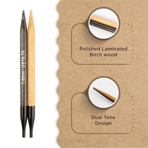 Knitter’s Pride Day & Nite Interchangeable Needle 4""(10cm) - US 10.75(7mm) - size: 7.00mm