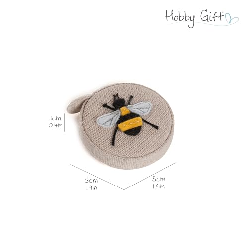 Hobby Gift Retractable Tape Measure, Fabric Covered Flexible Sewing Measuring Tape for Dressmaking, Tailoring, Quilting and Crafts