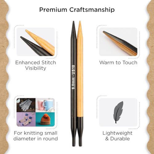 Knitter’s Pride Day & Nite Interchangeable Needle 5""(13cm) - US 10(6mm) - size: 6.00mm
