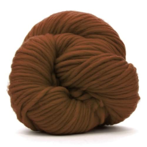 Revolution Fibers | Premium Super Bulky Merino Wool | 100-Grams Chunky Weight, Thick Wool for Knitting, Crochet, Baby Blanket, Dyed, Felting, Weaving (Chocolate) - color: Chocolate