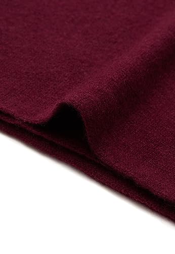 Cashmere Knitted Scarf for Women by Style Republic - color: Maroon