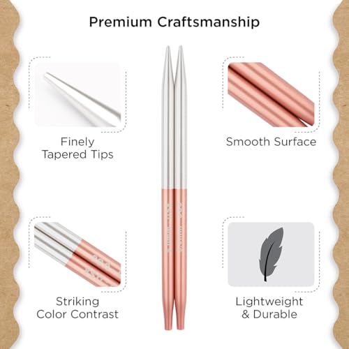 Knitter’s Pride Rosemist Interchangeable Needle 4""(10cm) - US 8(5mm) - size: 5.00mm