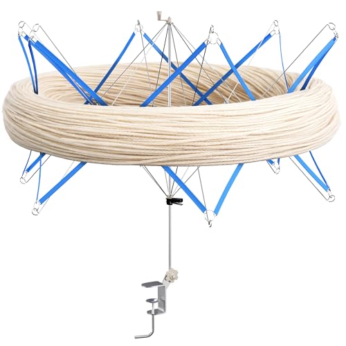 ClarArti - Yarn Swift – Smooth Rotating Umbrella Swift for Knitting, Crochet, Skeins & Hanks