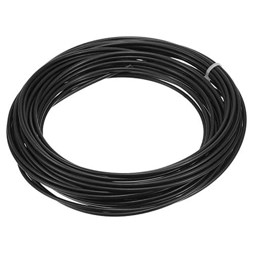 PATIKIL Wicker Repair Kit, 33ft(10m) 2.5mm Round Synthetic Rattan Material Plastic Wicker Woven Set for DIY Craft and Weaving Basket Making, Black - color: Black
