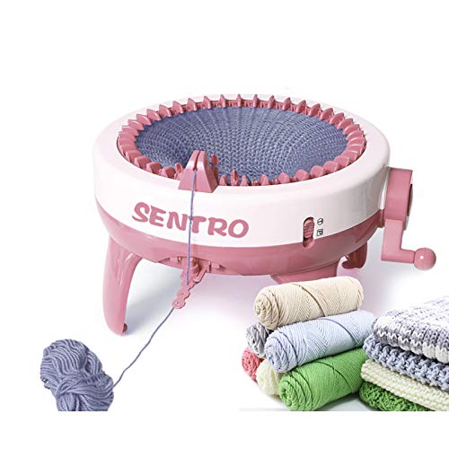 FYGAIN SENTRO Knitting Machine 40 Needles, Automatic Circular Knitting Crochet Machine for Kids/Adults - size: 40 Needles