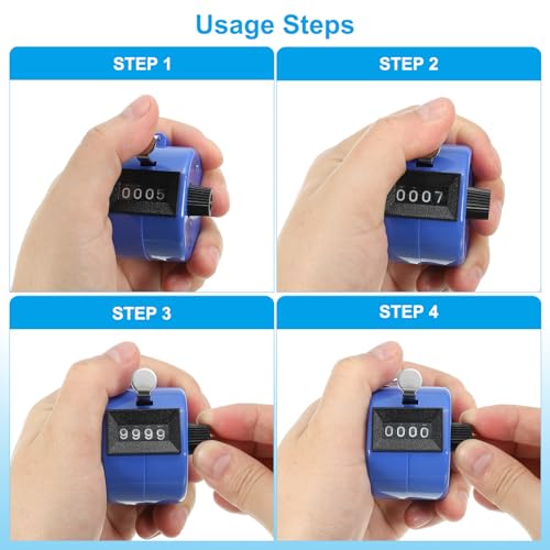 PATIKIL Clicker Counter, Handheld Tally Counter Mechanical Click Pitch Counter for Coaching Knitting, Golf, Lap, Fishing - color: Green
