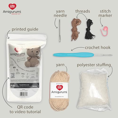 Red Heart Amigurumi Jimmy The Dog Kit - color: Jimmy the Dog