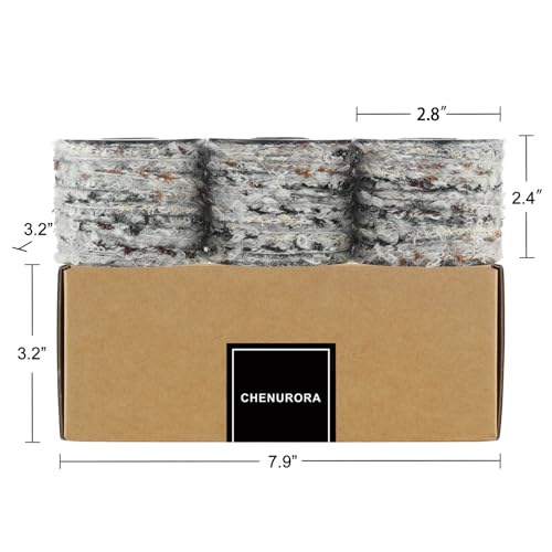 Artisanal Yarn Collection Multifiber Fancy Yarn for Knitting Crocheting Crafts DIY, Set of 3 Rolls(098 Stone Veil Velvet Snow) - color: 098 Stone Veil Velvet Snow