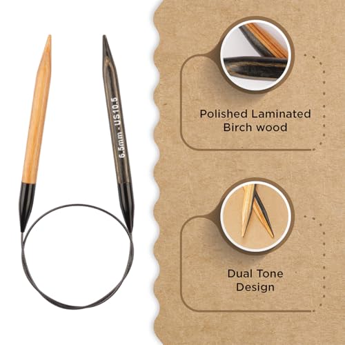 Knitter’s Pride Day & Nite Fixed Circular Needle 16""(40cm) - US 10.5(6.5mm) - size: 6.50mm