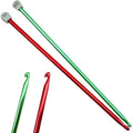 Hobekoee 2Pcs Tunisian Crochet Hook 8mm 9mm,Extra Long Crochet Hook 13.8in Afghan Crochet Needles Aluminum Large Tunisian Crochet for Beginner,Crocheting＆Knitting Lovers - size: 8.0mm/9.0mm