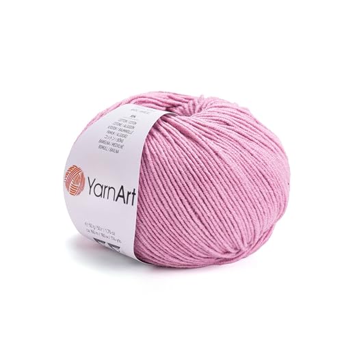 YarnArt Genius Soft Cotton Acrylic Blend Yarn - Amigurumi, Crochet and Knitting –%55 Cotton-45% Acrylic, Craft Yarn for Kids and Adults Garments, Baby Items and Accessories, 174 yds / 50 g - color: 65