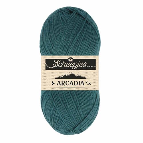 Scheepjes Arcadia Fingering Sock Yarn, 100g, 805 Delta Blue/Grey - color: 805 Delta