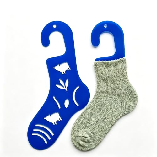 Sock Blockers for Knitting, 2 pcs Blue Acrylic Sock Stretchers with Storage Bag, Reusable Stocking Blockers for Handmade Crafting, 3mm Thick(Sheep Cutout) - color: Blue-sheep Cutout