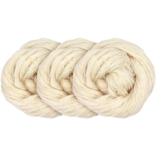 JubileeYarn Undyed Yarn - 70% Wool 30% Nylon -100g/435yds - 3 Pack - color: Superwash Sock Undyed
