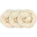 JubileeYarn Undyed Yarn - 70% Wool 30% Nylon -100g/435yds - 3 Pack - color: Superwash Sock Undyed