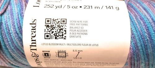 Soft Classic Yarn by Loops & Threads - 252 Yards - Medium Weight #4 - Lotus Blossom
