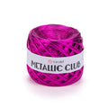 YarnArt Metallic Club Yarn Super Bulky T-Shirt Yarn - 100% Polyester, 6.35 oz / 180 gr, 60 yrds / 55 Meters - Shiny Colors, Perfect for Handbags, Rugs, Crochet Bags & More (8111) - color: 8111