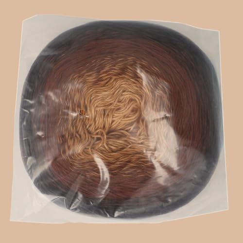 Scheepjes Cotton Whirl Gradient Yarn, 1000m, 740 Brown Sugar Spell - color: 740 Brown Sugar Spell