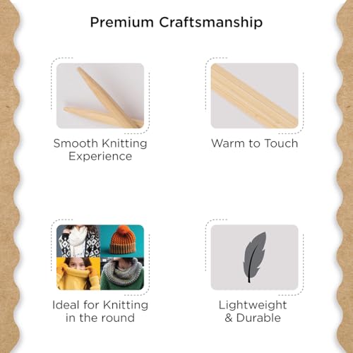 Knitter’s Pride Bamboo Luxe Fixed Circular Needle 24""(60cm) - US 4(3.5mm) - size: 3.50mm