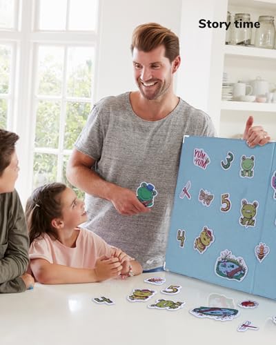 CHEFAN Foldable Felt Board for Toddlers, Freestanding Flannel Board for Kids, Preschool Classroom and Daycare Storytelling Use, Compatible with Felt Set, Large Blue - size: Large