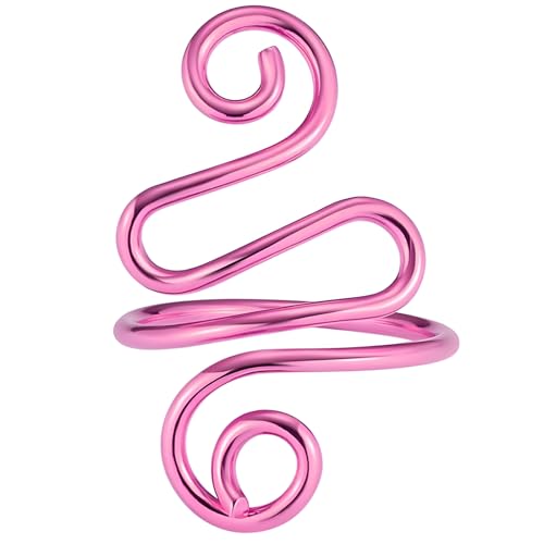 Crochet Tension Rings for Women Adjustable Crochet Hooks Ring - color: Pink