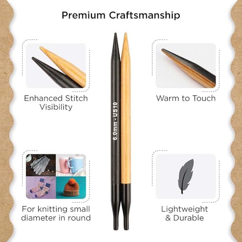 Knitter’s Pride Day & Nite Interchangeable Needle 4""(10cm) - US 10(6mm) - size: 6.00mm