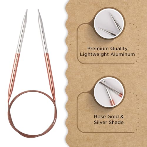 Knitter’s Pride Rosemist Fixed Circular Needles 32""(80cm) -US 10.5(6.5mm) - size: 6.50mm