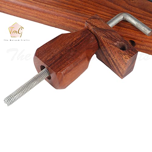 Wooden Yarn Ball Winder | Hand Operated Yarn Winder | Handcrafted Wooden Yarn Ball Winder for Knitting Crocheting - Knitter's Gifts Center Pull Ball Winder (Rosewood) - color: Rosewood