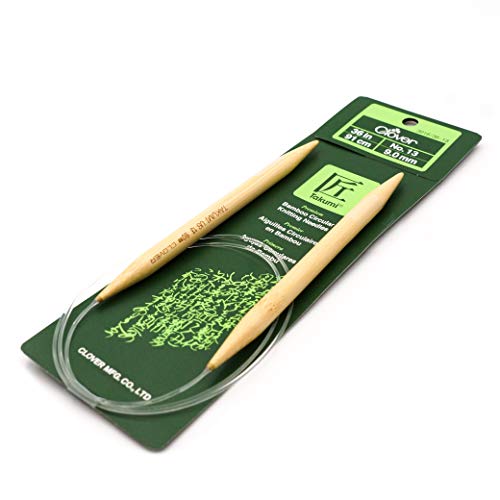 Clover 3016/36-13 Takumi Bamboo Circular 36-Inch Knitting Needles, Size 13 - size: 1 Count (Pack of 1)